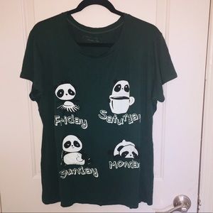 Green graphic tee